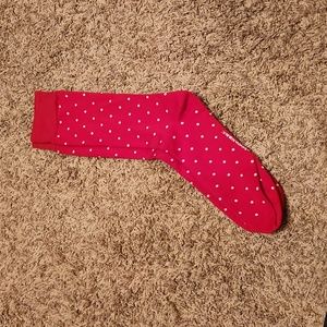 Banana Republic Red & White Polka Dot socks